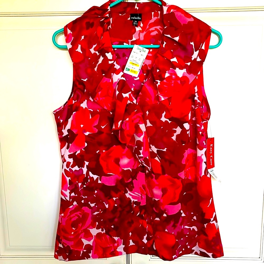 Rafaella Vibrant Floral Top NWT